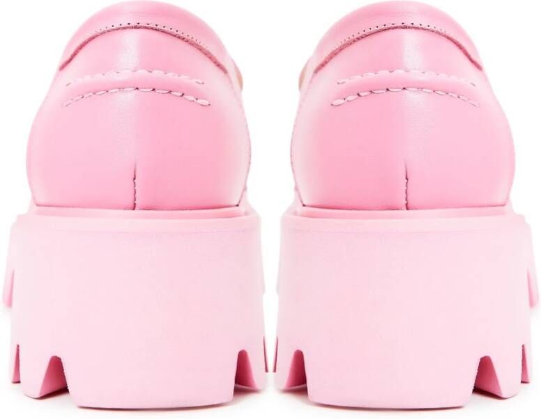 Cesare Gaspari Chunky Platform Loafers Pink Dames