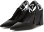 Cesare Gaspari Elegant Block Heel Slingback Pumps Black Dames - Thumbnail 2