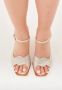 Cesare Gaspari Elegant High-Heeled Sandals Beige Dames - Thumbnail 6