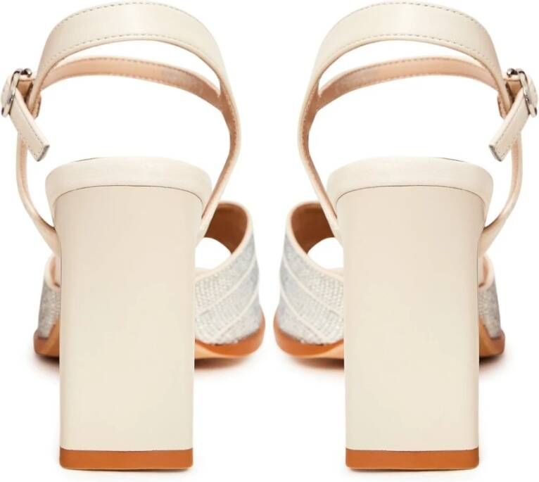 Cesare Gaspari Elegant High-Heeled Sandals Beige Dames