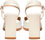 Cesare Gaspari Elegant High-Heeled Sandals Beige Dames - Thumbnail 7