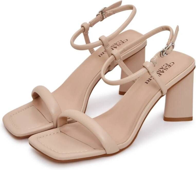 Cesare Gaspari Elegant High Heeled Sandals Beige Dames