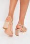 Cesare Gaspari Elegant High Heeled Sandals Beige Dames - Thumbnail 10