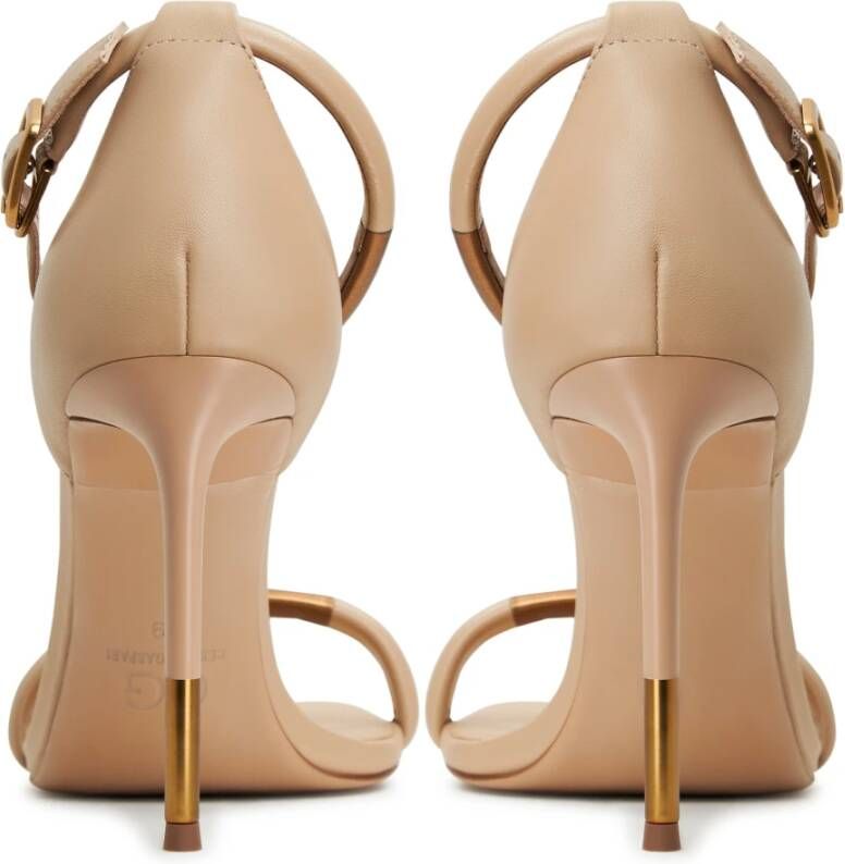 Cesare Gaspari Elegant High Heeled Sandals Beige Dames