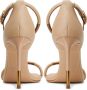 Cesare Gaspari Elegant High Heeled Sandals Beige Dames - Thumbnail 4