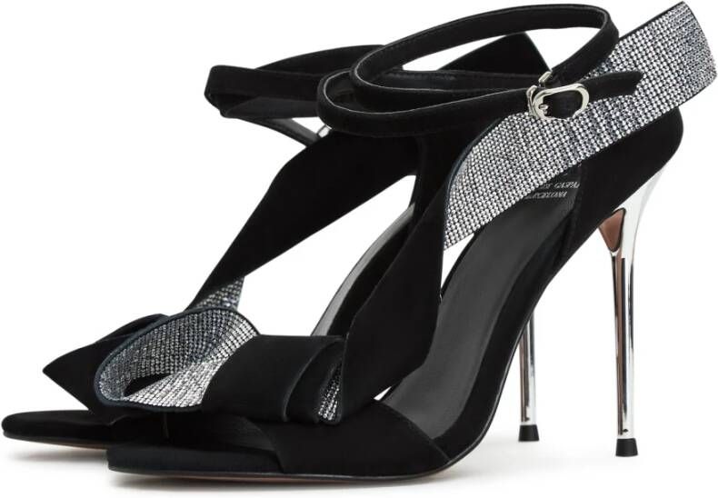 Cesare Gaspari Elegant High Heeled Sandals Black Dames