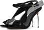 Cesare Gaspari Elegant High Heeled Sandals Black Dames - Thumbnail 3