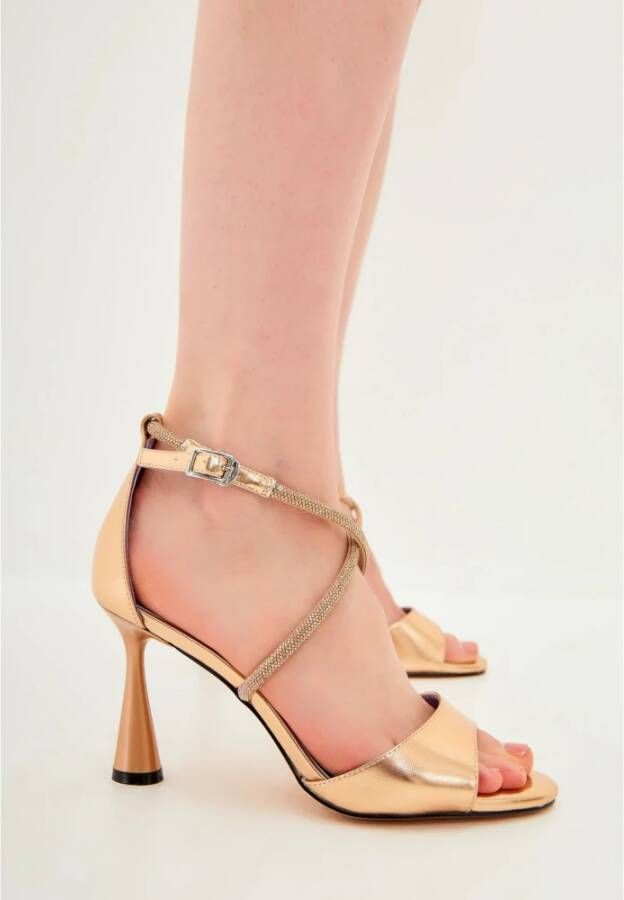 Cesare Gaspari Elegant High-Heeled Sandals Brown Dames