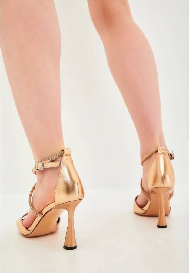 Cesare Gaspari Elegant High-Heeled Sandals Brown Dames