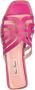 Cesare Gaspari Elegant Laser Cut Pink Sandals Pink Dames - Thumbnail 3