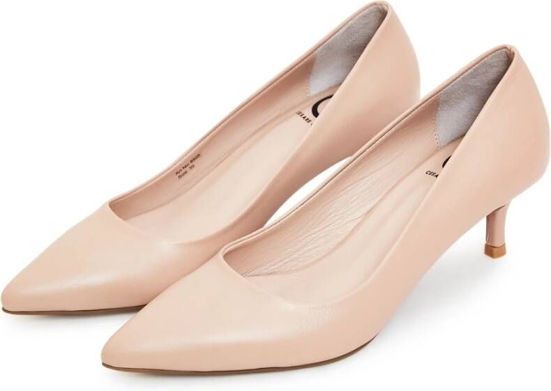 Cesare Gaspari Elegant Luxe Pumps Beige Pink Dames