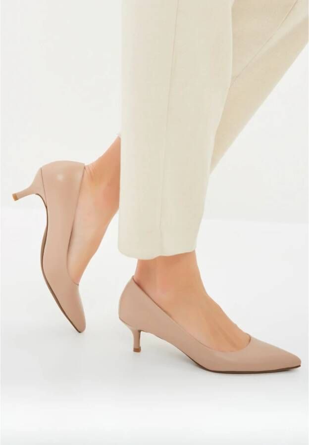 Cesare Gaspari Elegant Luxe Pumps Beige Pink Dames