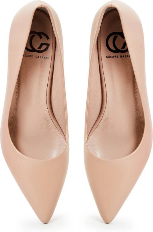 Cesare Gaspari Elegant Luxe Pumps Beige Pink Dames