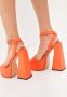 Cesare Gaspari Elegant Orange High-Heeled Sandals Orange Dames - Thumbnail 11