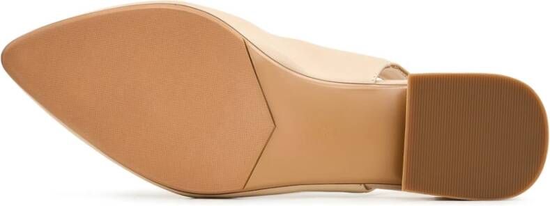 Cesare Gaspari Elegant Slingback Ballerinas Beige Dames