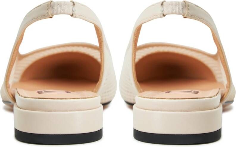 Cesare Gaspari Elegant Slingback Ballet Pumps Beige Dames