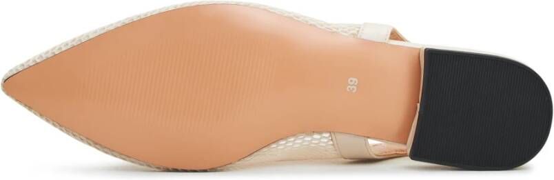 Cesare Gaspari Elegant Slingback Ballet Pumps Beige Dames