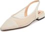 Cesare Gaspari Elegant Slingback Ballet Pumps Beige Dames - Thumbnail 7