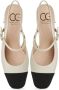 Cesare Gaspari Elegant Slingback Block Heels Pumps Beige Dames - Thumbnail 6