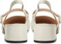 Cesare Gaspari Elegant Slingback Block Heels Pumps Beige Dames - Thumbnail 8