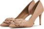 Cesare Gaspari Elegant Stiletto High Heeled Sandals Beige Dames - Thumbnail 3