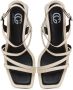 Cesare Gaspari Elegante Block Heels Sandalen Beige Dames - Thumbnail 2