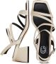 Cesare Gaspari Elegante Block Heels Sandalen Beige Dames - Thumbnail 5