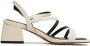 Cesare Gaspari Elegante Block Heels Sandalen Beige Dames - Thumbnail 7