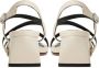 Cesare Gaspari Elegante Block Heels Sandalen Beige Dames - Thumbnail 8