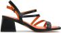 Cesare Gaspari Elegante Block Heels Sandalen Zwart Black Dames - Thumbnail 5