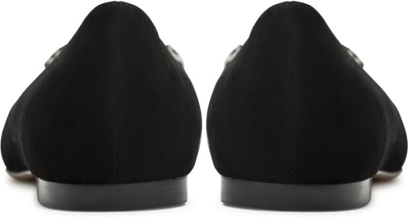 Cesare Gaspari Elegante Flat Sole Ballerinas Zwart Black Dames