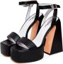 Cesare Gaspari Elegante High-Heeled Sandalen Zwart Black Dames - Thumbnail 3