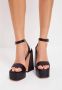 Cesare Gaspari Elegante High-Heeled Sandalen Zwart Black Dames - Thumbnail 8