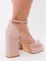 Cesare Gaspari Elegante Hoge Hak Sandalen Beige Dames - Thumbnail 5