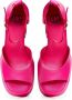 Cesare Gaspari Elegante Hoge Hak Sandalen Fushia Pink Dames - Thumbnail 6