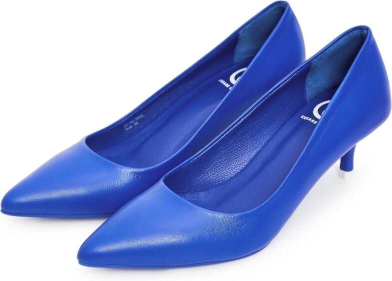 Cesare Gaspari Elegante Luxe Pumps Blauw Blue Dames