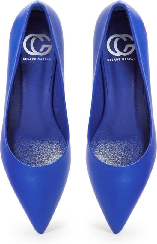 Cesare Gaspari Elegante Luxe Pumps Blauw Blue Dames