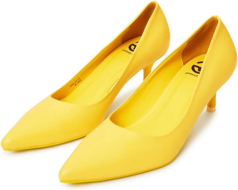 Cesare Gaspari Elegante Luxe Pumps Geel Yellow Dames