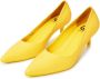 Cesare Gaspari Elegante Luxe Pumps Geel Yellow Dames - Thumbnail 3