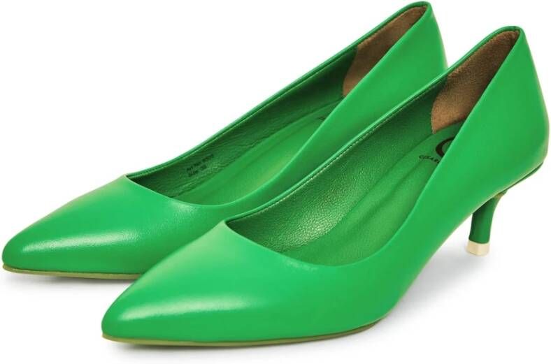 Cesare Gaspari Elegante Luxe Pumps Groen Green Dames