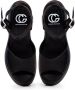 Cesare Gaspari Elegante Plateau Sandalen Zwart Black Dames - Thumbnail 5