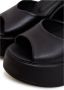 Cesare Gaspari Elegante Plateau Sandalen Zwart Black Dames - Thumbnail 8