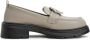 Cesare Gaspari Elegante Platform Loafers Grijs Gray Dames - Thumbnail 5