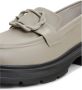 Cesare Gaspari Elegante Platform Loafers Grijs Gray Dames - Thumbnail 7