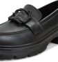 Cesare Gaspari Elegante Platform Loafers in Zwart Black Dames - Thumbnail 6