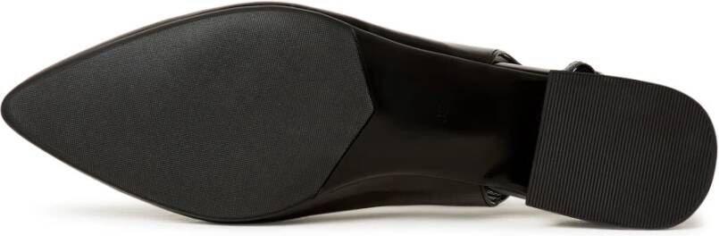 Cesare Gaspari Elegante Slingback Ballerina's Zwart Black Dames