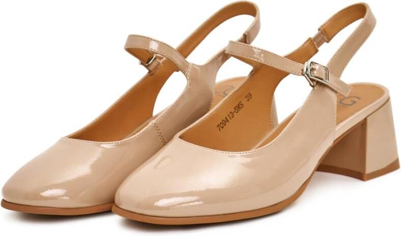 Cesare Gaspari Elegante Slingback Pumps Beige Dames