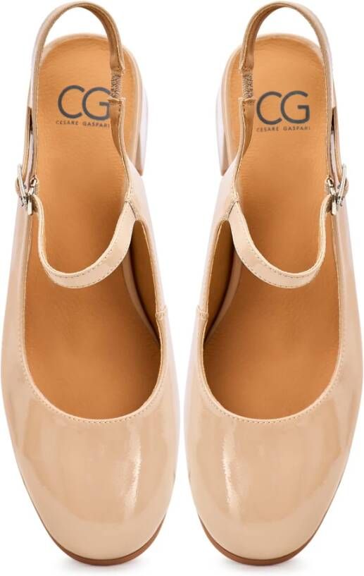 Cesare Gaspari Elegante Slingback Pumps Beige Dames