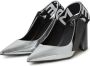 Cesare Gaspari Elegante Slingback Pumps Zilver Gray Dames - Thumbnail 3