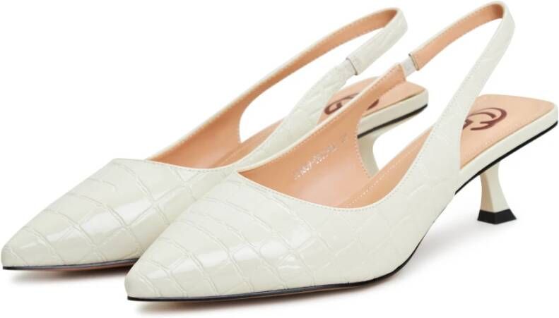 Cesare Gaspari Elegante Stiletto Heeled Pumps Off White Beige Dames